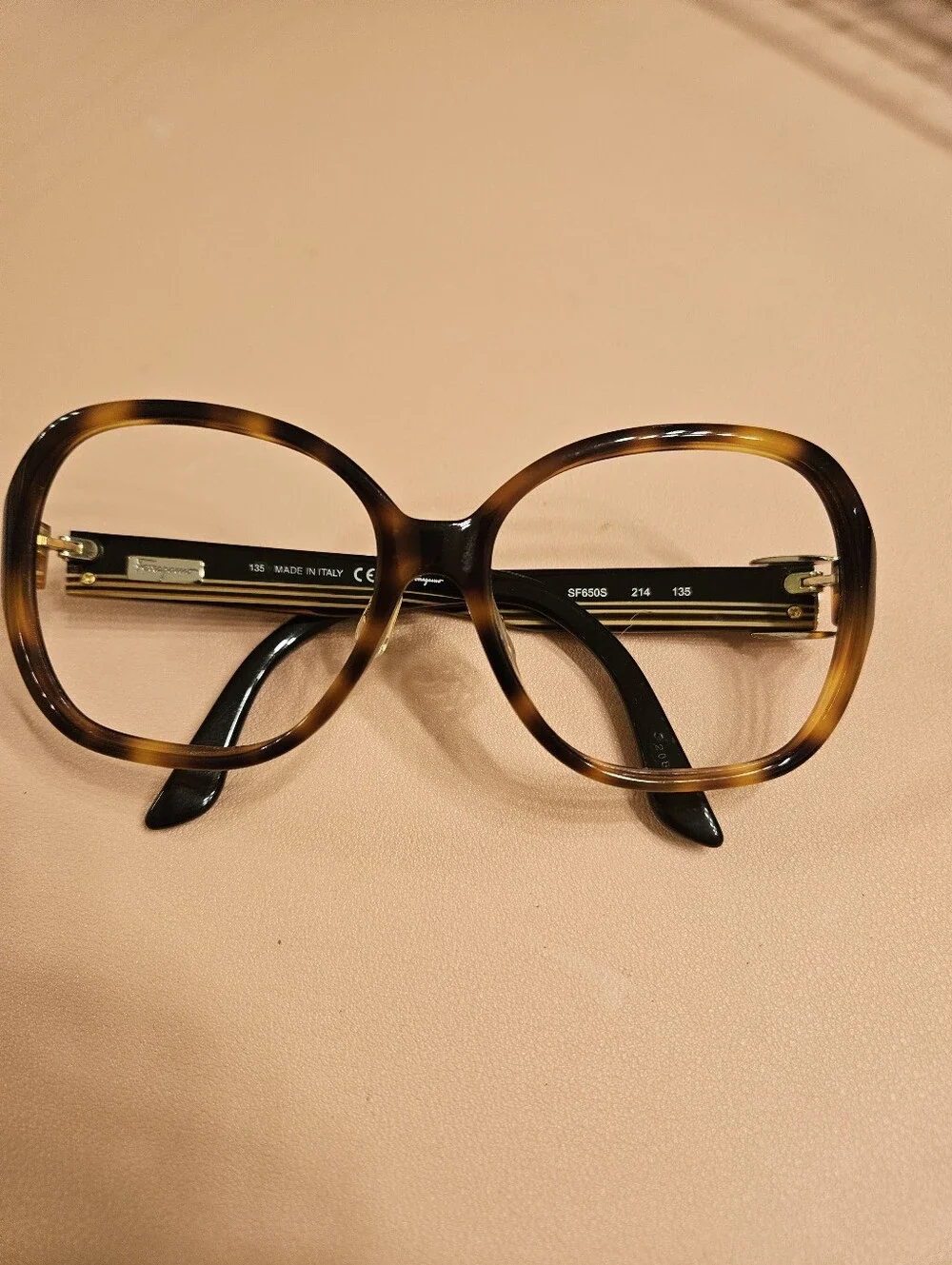 Salvatore Ferragamo Tortoiseshell Round-Edge Optical Frames - Brown/Black
